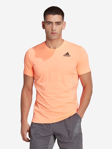 ADIDAS SPORTSWEAR Performance Shirt 'New York Freelift' in Orange: front