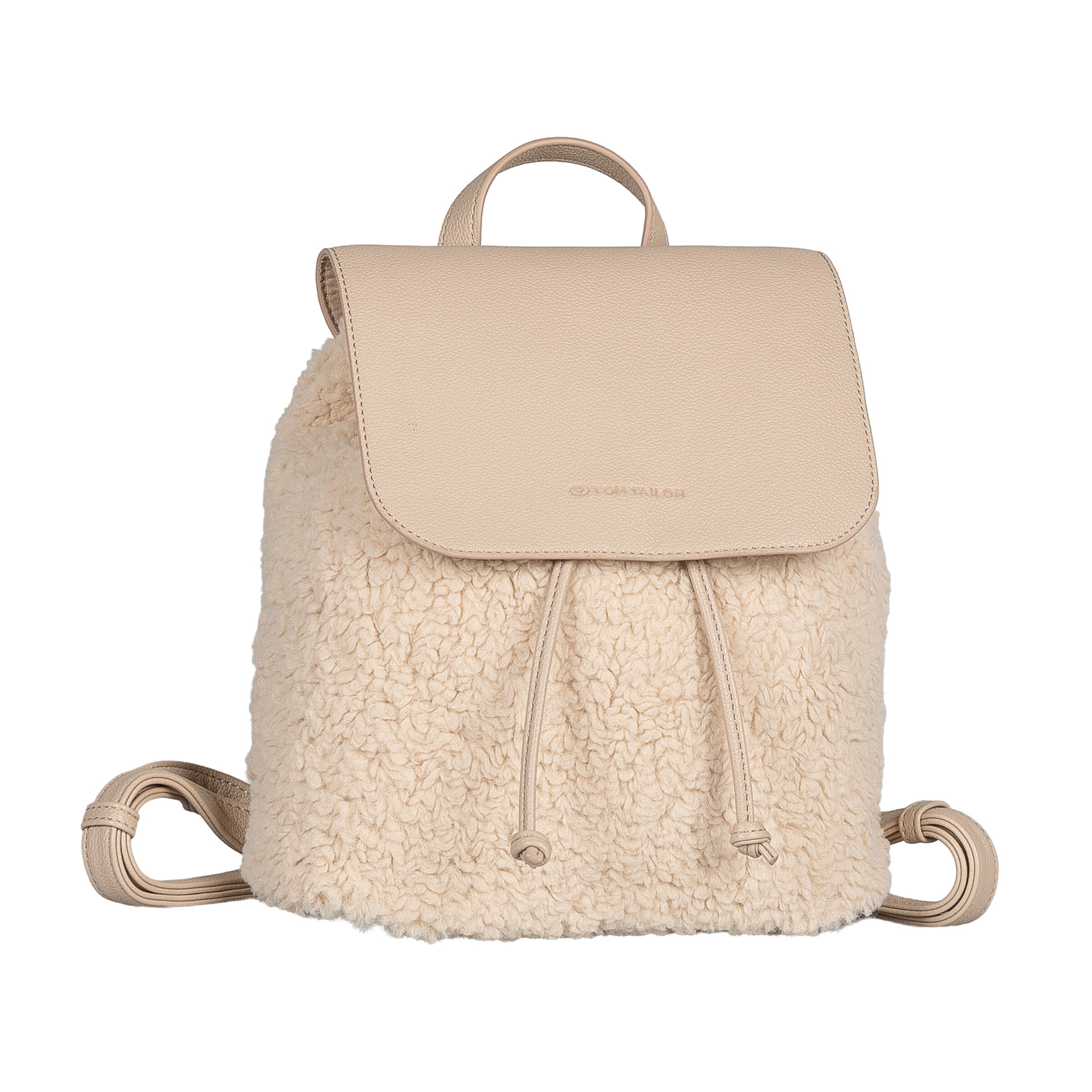 TOM TAILOR Rucksack in Beige: Vorderseite