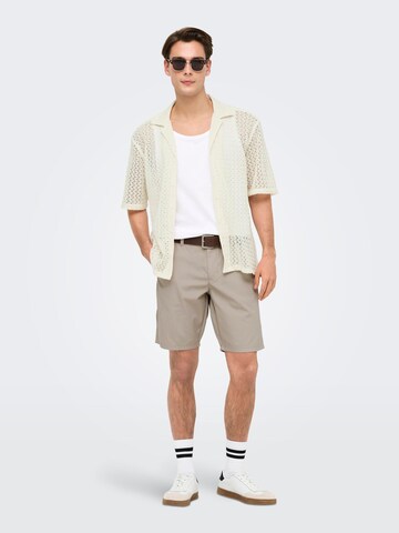Coupe slim Pantalon chino 'ONSKal' Only & Sons en beige