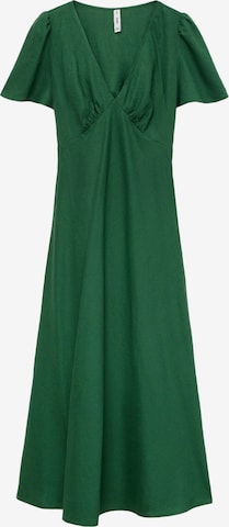 Rochie 'RED' de la MANGO pe verde: față