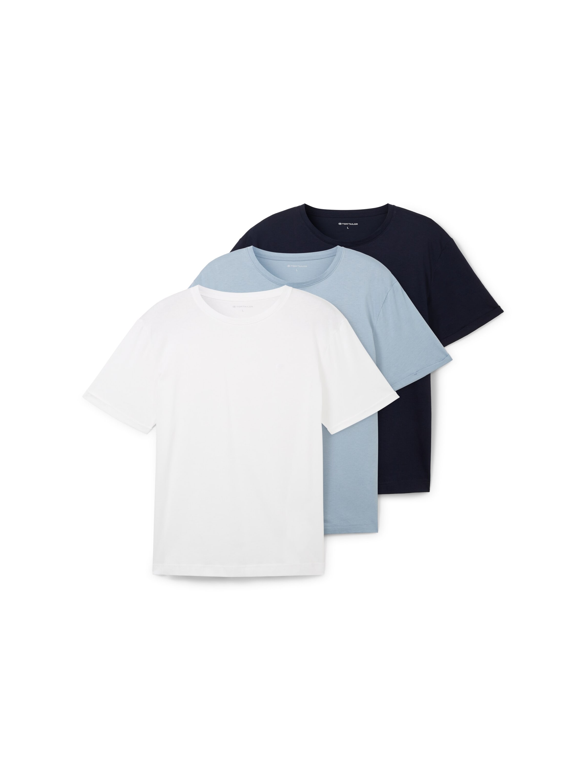 T-Shirt TOM TAILOR en bleu : devant