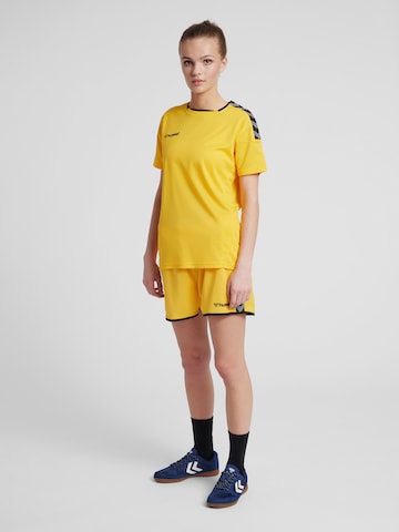 Hummel - Camisa funcionais 'AUTHENTIC' em amarelo