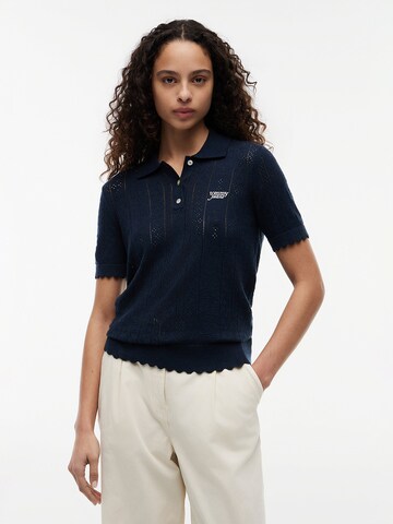 Pull-over Tommy Jeans en bleu : devant