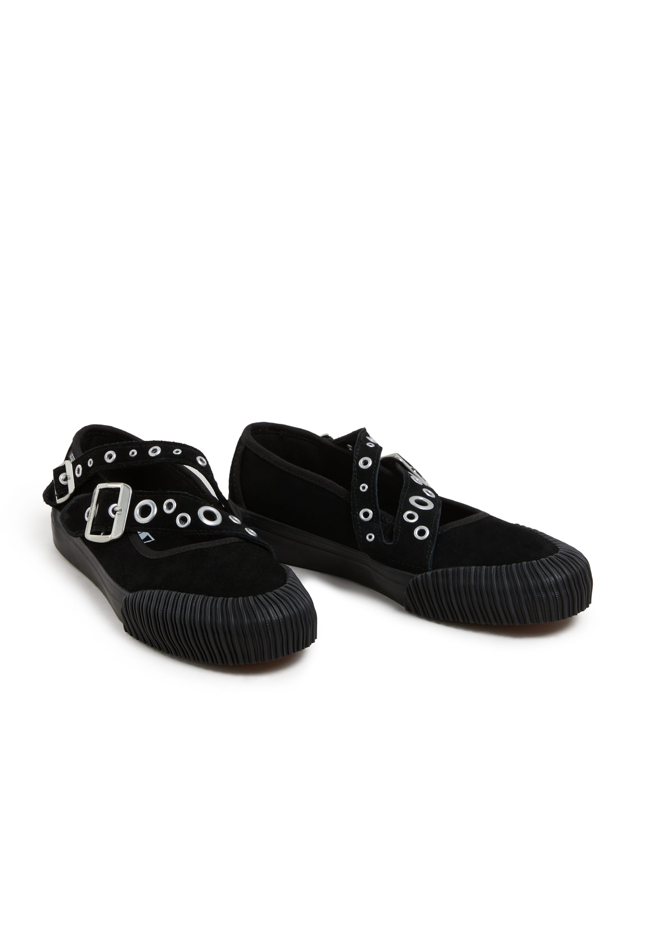 VANS Балетки с ремешком в Черный