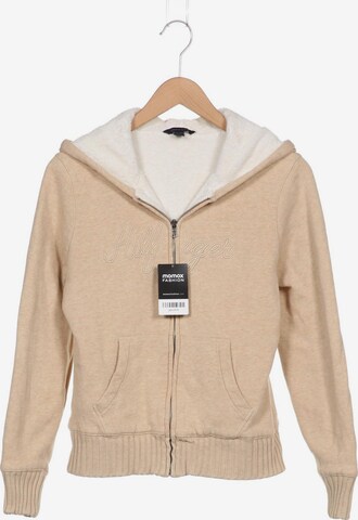 TOMMY HILFIGER Sweatshirt & Zip-Up Hoodie in M in Beige: front