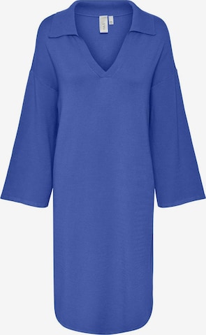 Robes en maille 'ABELIA' Y.A.S en bleu : devant