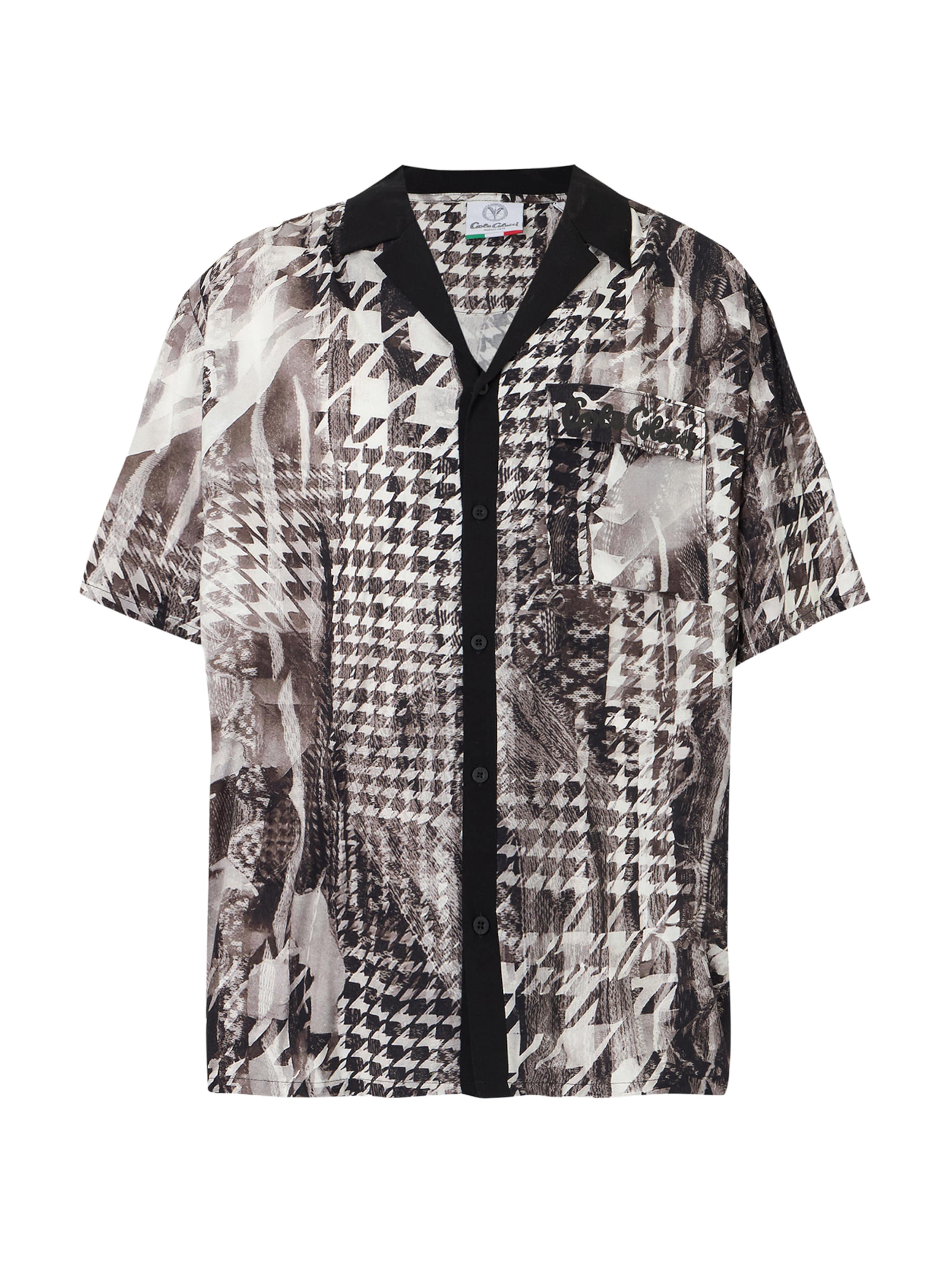 Carlo Colucci Comfort Fit Hemd 'Feig' in Grau: Vorderseite