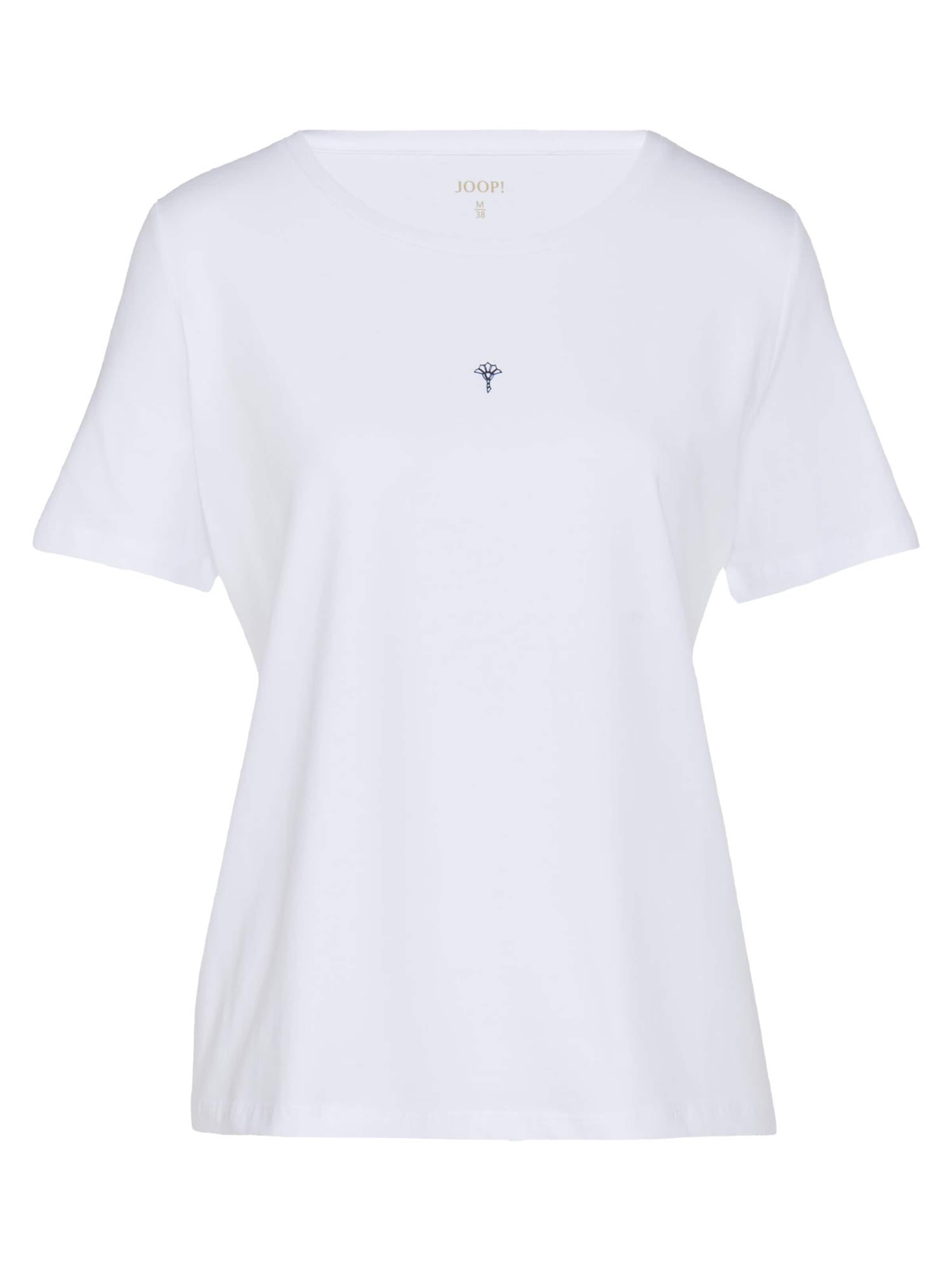JOOP! Schlafshirt 'Cosy'‌‌‌‌‌‌‌‌‌‌ in Weiß: Vorderseite