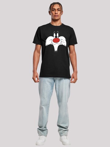 F4NT4STIC Shirt 'Looney Tunes Sylvester' in Zwart