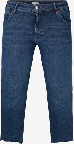 Coupe slim Jean Tom Tailor Women + en bleu : devant