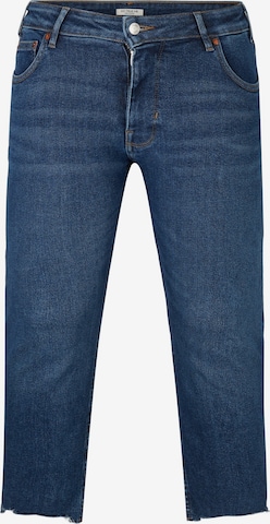 Coupe slim Jean Tom Tailor Women + en bleu : devant