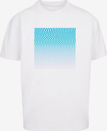Merchcode Shirt 'Summer - Wavy' in White: front