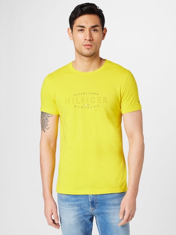TOMMY HILFIGER - Camisa em amarelo: frente