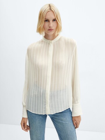 MANGO Blouse 'Alice' in Beige: voorkant