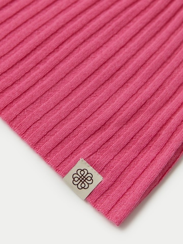 GOBI Cashmere Pipo 'Unisex Cashmere Rib Knit Hat' värissä punainen