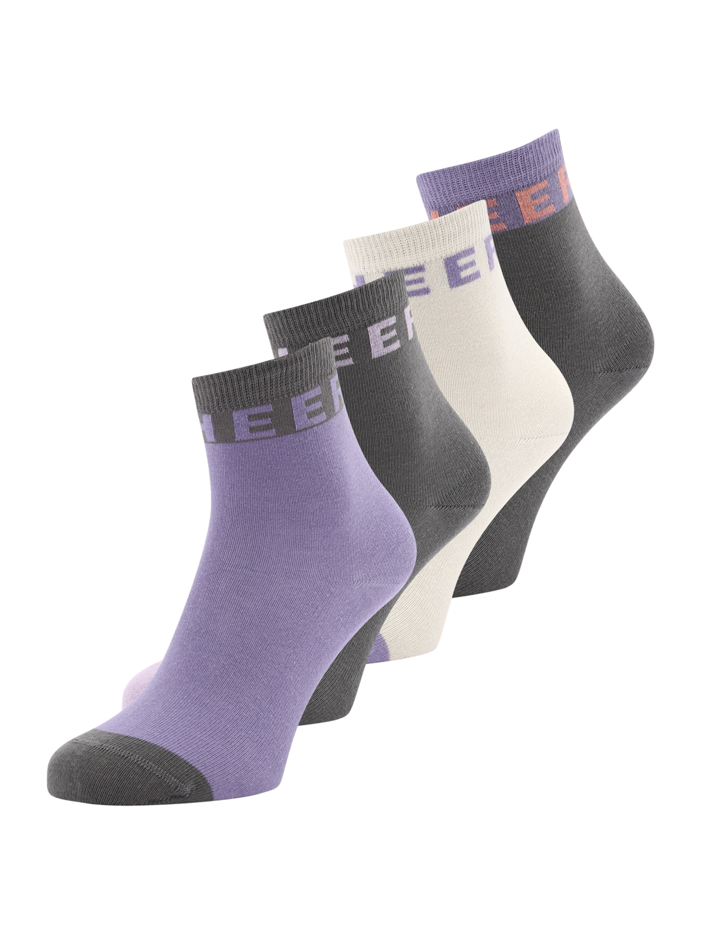 CHEERIO* Къси чорапи 'Chill Buddy' в сиво