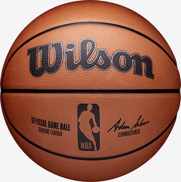 WILSON Ball 'NBA OFFICIAL GAME BALL' in Braun: predná strana