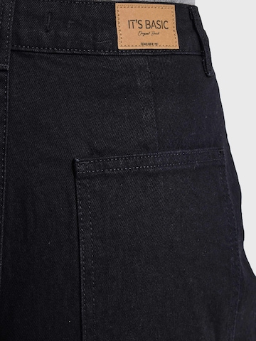 IT'S BASIC - Tapered Vaquero 'MEGA BALLOON MID RISE JEANS JET BLACK' en negro