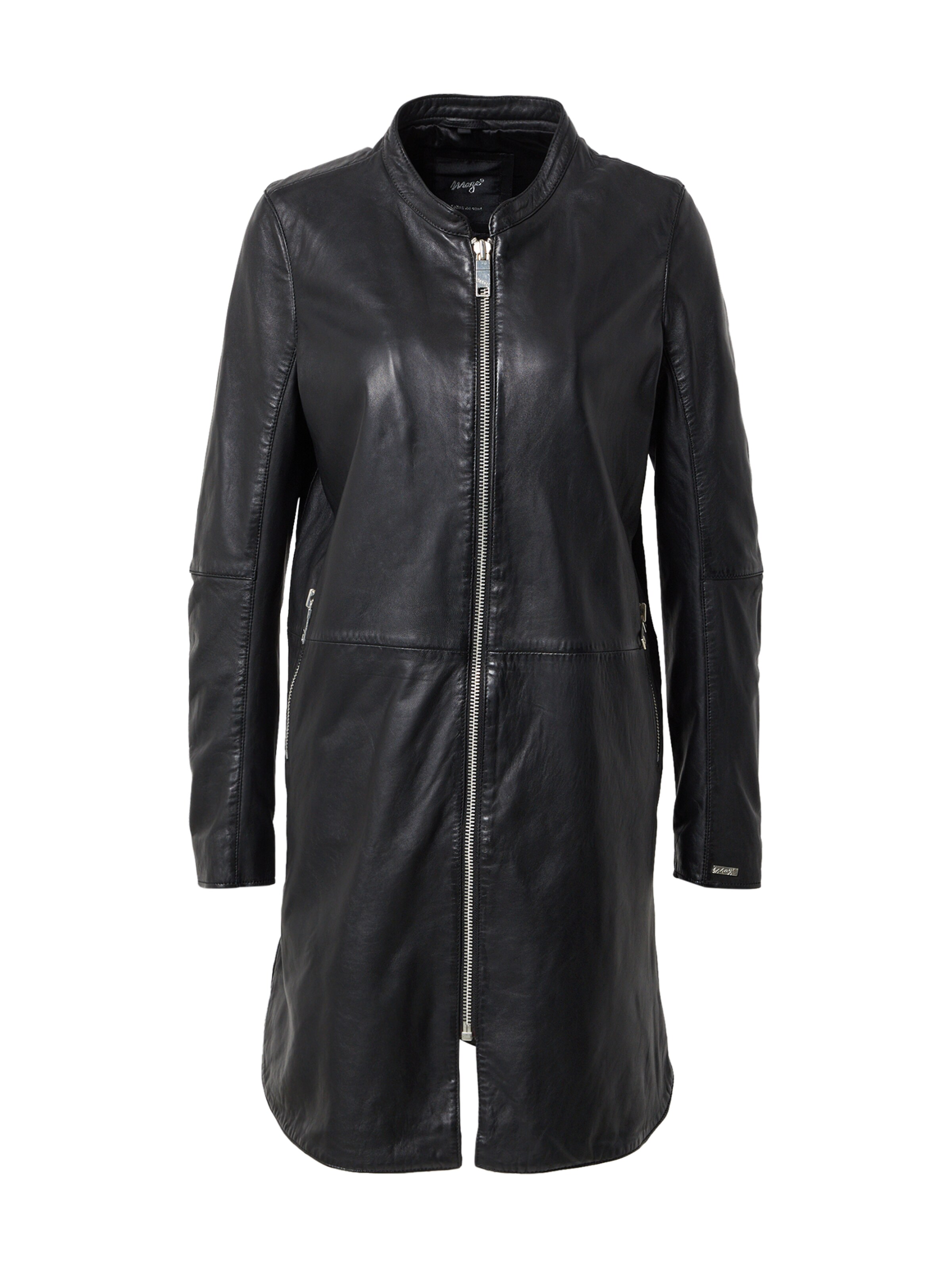 Maze Ledermantel in Schwarz