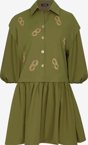 NOCTURNE Shirt dress in Green: front