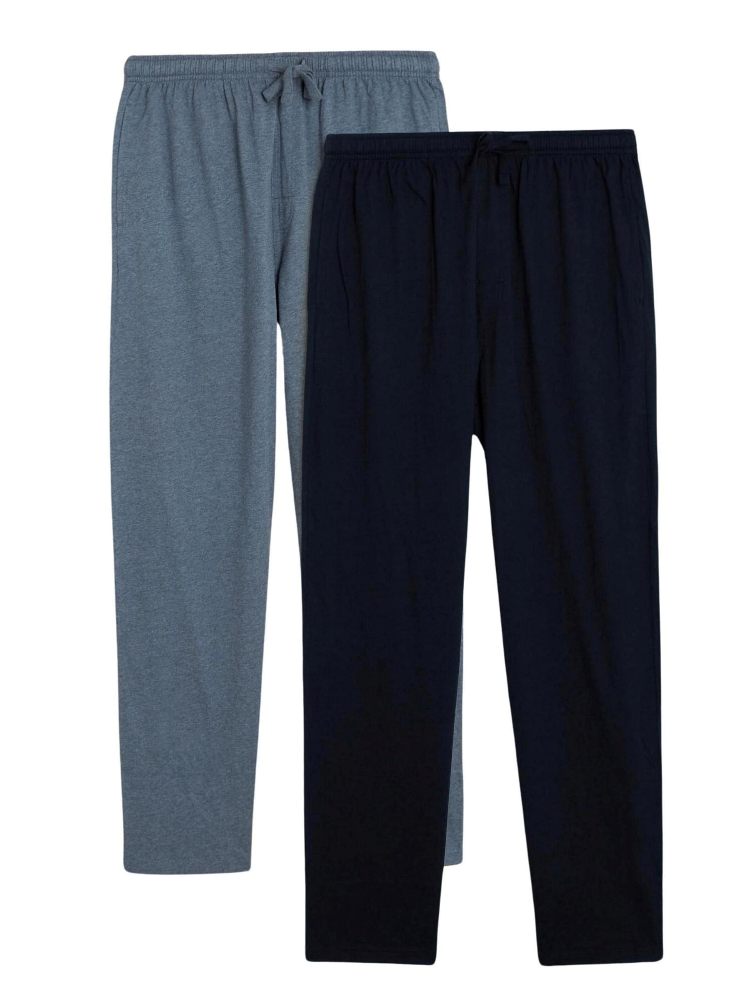 Pantalon de pyjama Marks & Spencer en bleu : devant