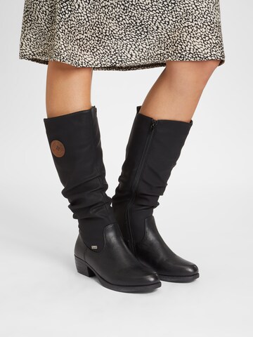 Bottes Rieker en noir : devant