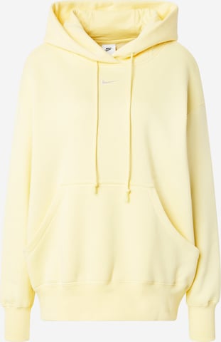 Sweat-shirt 'Phoenix Fleece' Nike Sportswear en jaune : devant