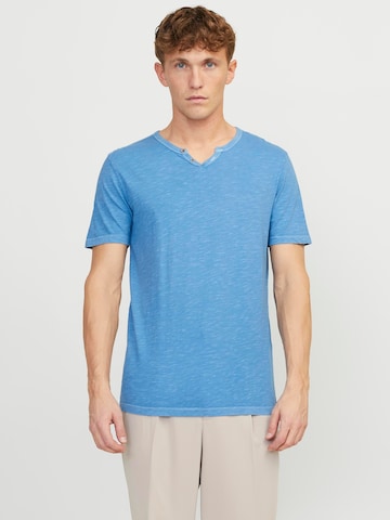 JACK & JONES Regular fit Shirt 'SPLIT' in Blue: front