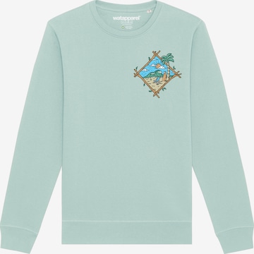 Watapparel Sweatshirt 'Beach is calling' in Blue: front