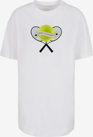 T-shirt 'Tennis Tournament' Merchcode en blanc : devant