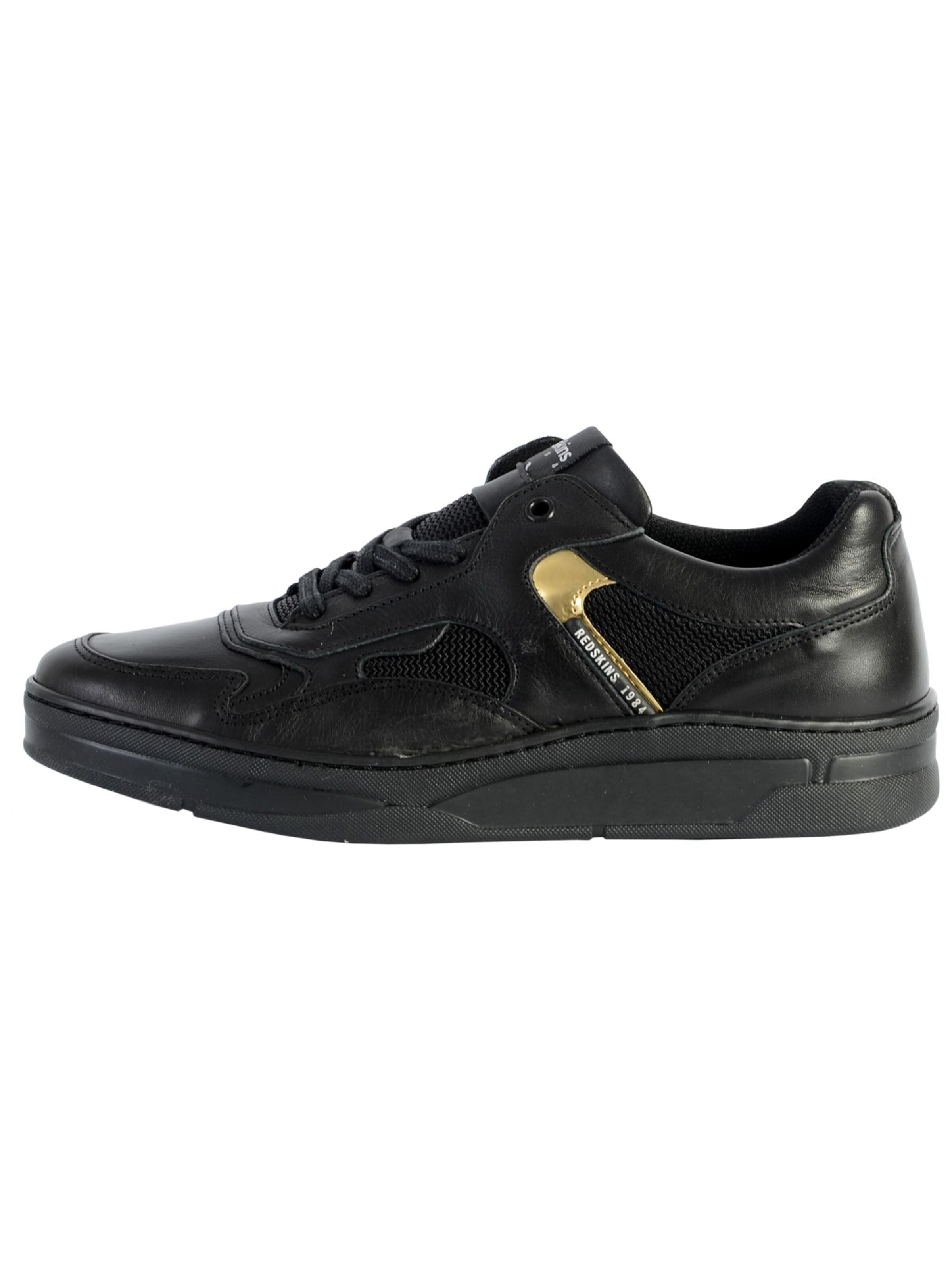 REDSKINS Athletic lace-up shoe in Black: front