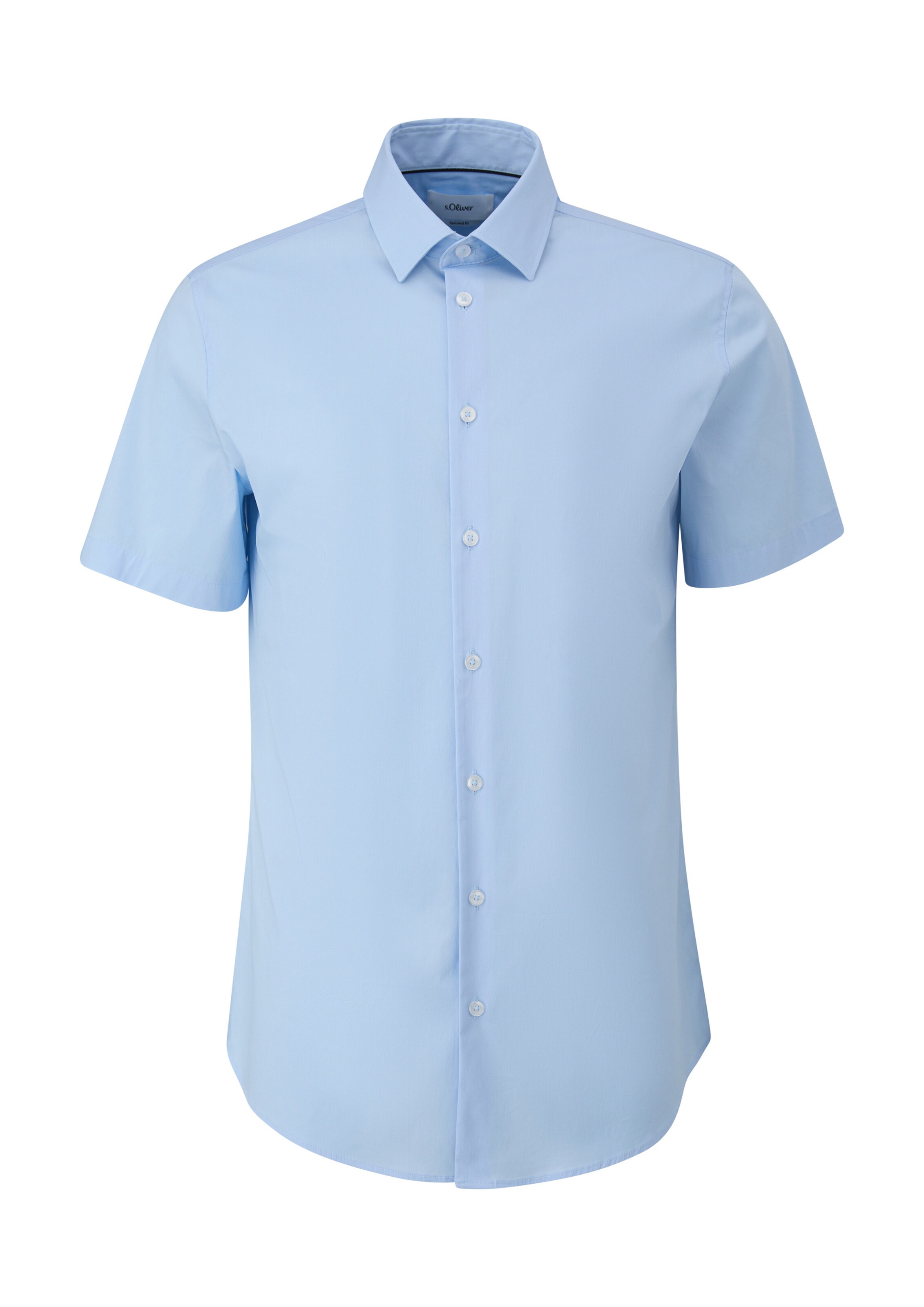 s.Oliver BLACK LABEL Slim fit Overhemd in Blauw: voorkant