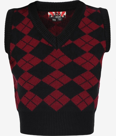 Megztinis iš myMo ROCKS, spalva – burgundiško vyno spalva / juoda, Prekių apžvalga