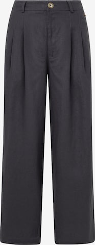 Pepe Jeans Loose fit Pleat-Front Pants 'Mae' in Grey: front