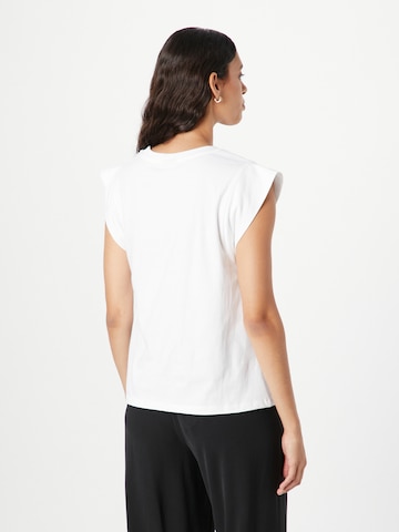 T-shirt 'Deborah' Peppercorn en blanc