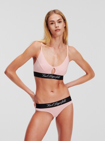 Karl Lagerfeld Μπουστάκι Σουτιέν 'Hotel' σε ροζ
