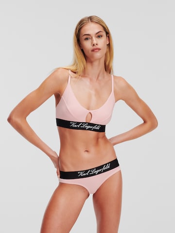 Karl Lagerfeld - Soutien Bustier Soutien 'Hotel' em rosa
