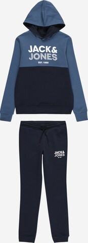 Jack & Jones Junior Joggingpak in Blauw: voorkant