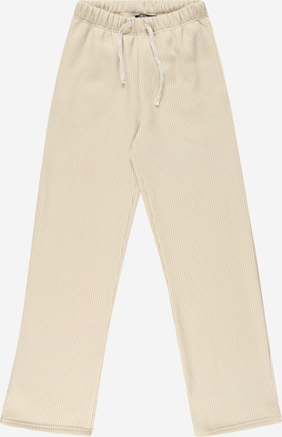LMTD Szeroka nogawka Spodnie 'PINOPAL' w kolorze beżowy: przód