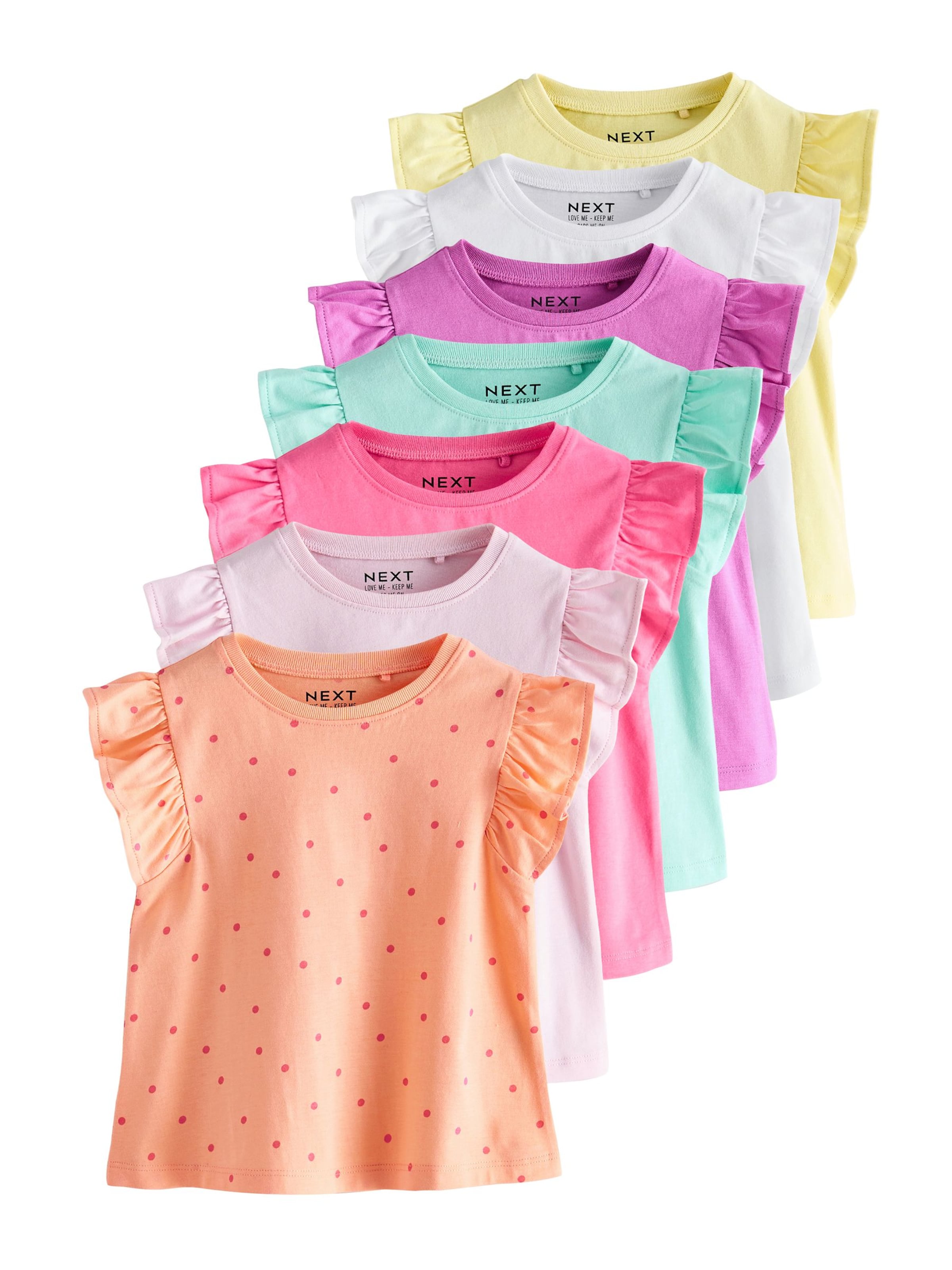 T-Shirt Next en jaune : devant