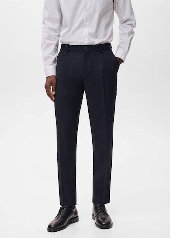 MANGO MAN Slimfit Hose 'Daytona' in Blau: Vorderseite