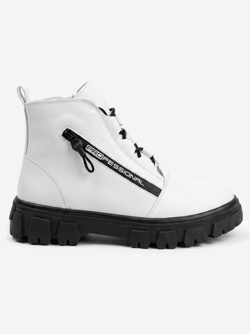 Lucky Z Ankle Boots in Weiß