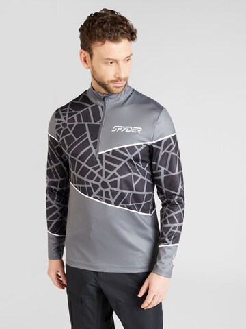 Spyder Sportshirt 'VITAL' in Grau: predná strana