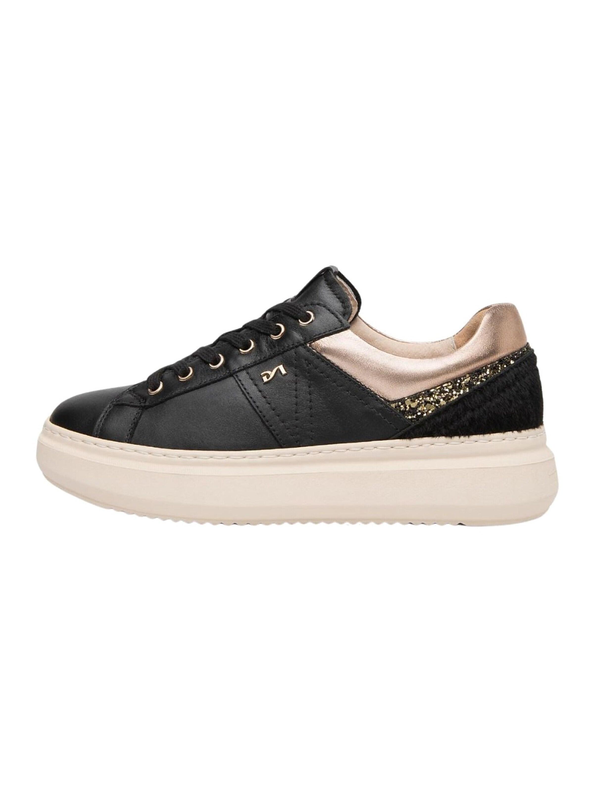 Sneaker bassa di Nero Giardini in nero: frontale