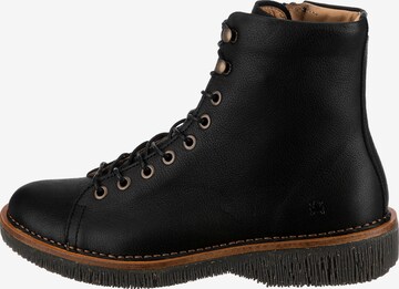 EL NATURALISTA Lace-Up Ankle Boots 'Volcano' in Black