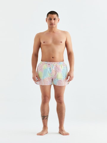 Rockupy Badeshorts 'Sven' in Weiß: Vorderseite