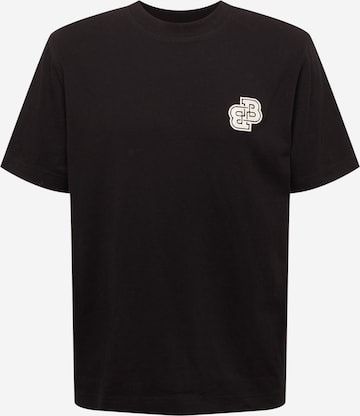 BOSS Orange Shirt 'Tevarsity' in Black: front