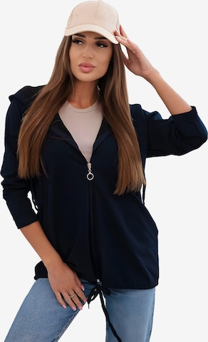 Lumera Bluza rozpinana w kolorze niebieski: przód