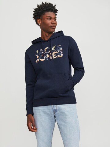 JACK & JONES Sweatshirt 'Jeff' in Blauw: voorkant