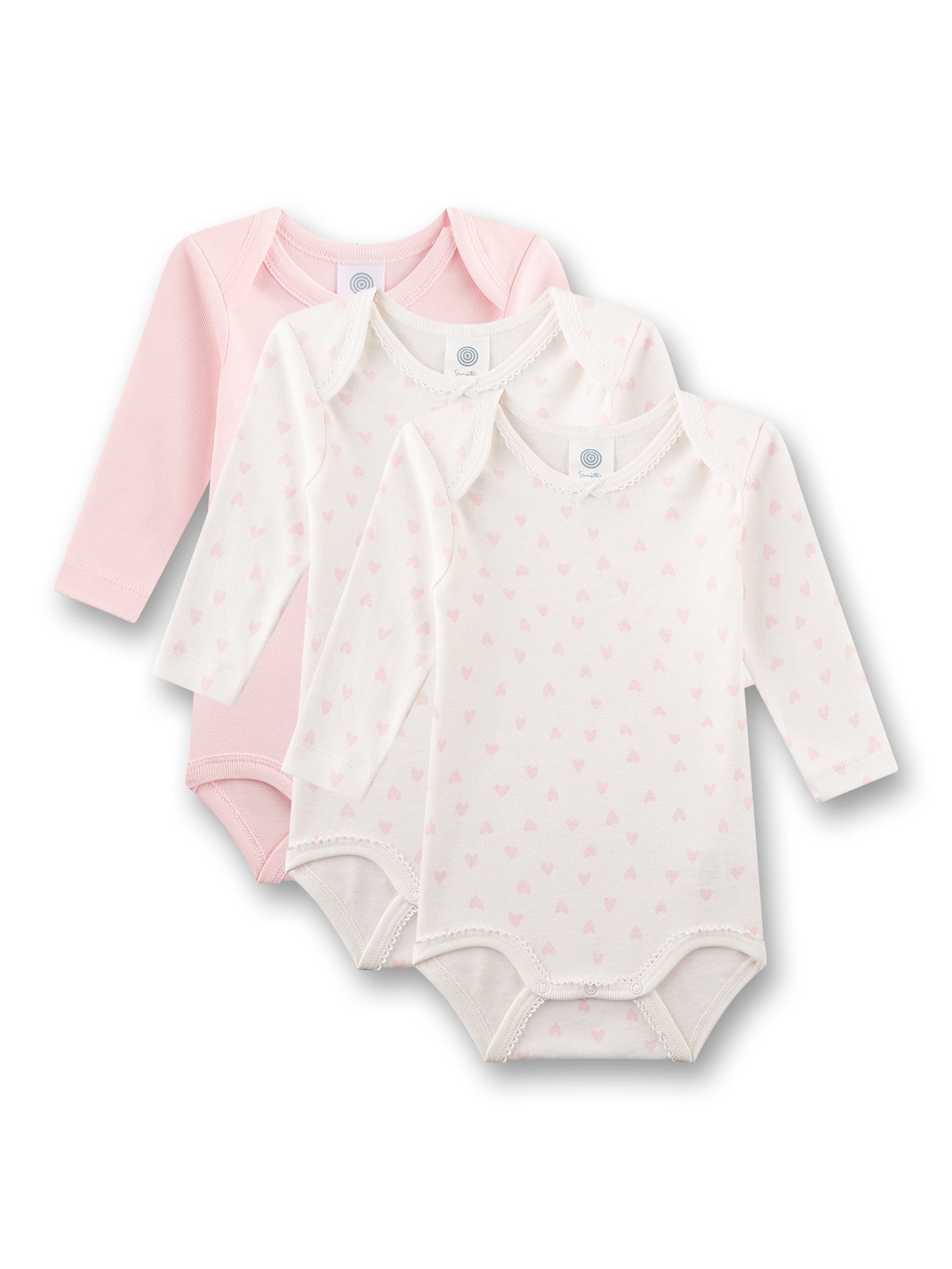 Tutina / body per bambino di Sanetta in beige: frontale